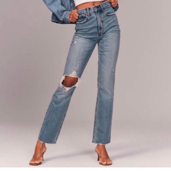 Abercrombie & Fitch Denim - Abercrombie & Fitch 90s Straight Ultra High Rise